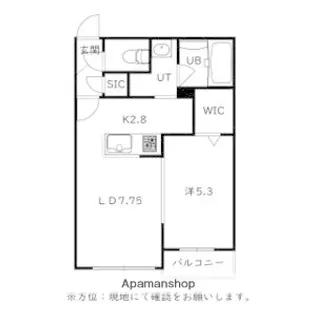 仮)菊水5−2MS B棟【205号室】の間取り