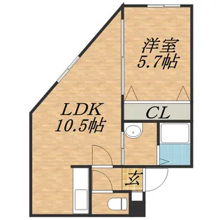 VIVO伏古【2階】の間取り