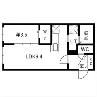 HARNESS麻生(ハーネスアサブ)【2階】の間取り