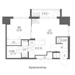 リシェス桑園【8階】の間取り