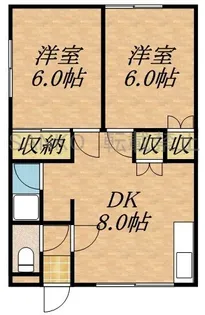 クチュール伏古4・5【2階】の間取り