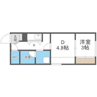メニーズコート創成タウンC棟【2階】の間取り