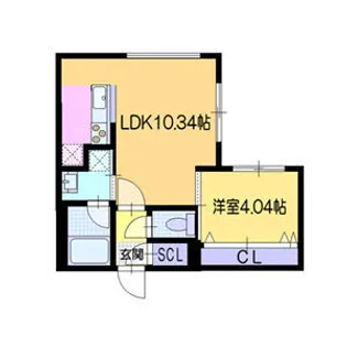 仮)ラ・シュエット栄通A【2階】の間取り