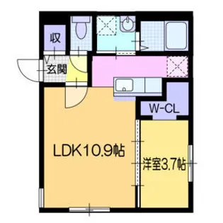 仮)栄通12MSウエスト【202号室】の間取り