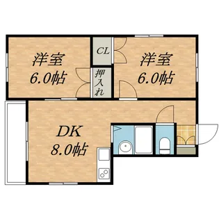 AMBITION SAPPOROーEST【401号室】の間取り