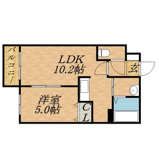 プレミアシティ元町【202号室】の間取り