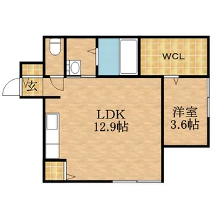 クロノス【401号室】の間取り
