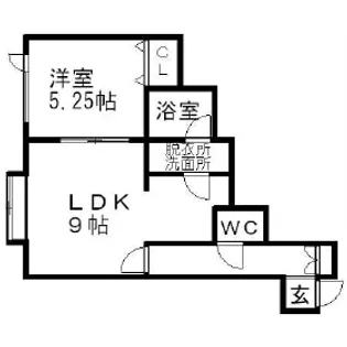 ウッドビレッジⅡ【205号室】の間取り