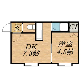 クルーズハウス環状通【101号室】の間取り