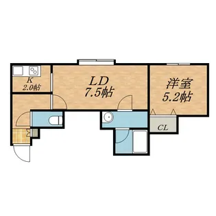 パラ・シェンプレN45【207号室】の間取り