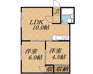 ハイデンス25【1階】の間取り