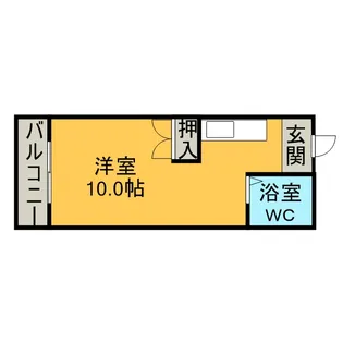 ノースポール北大前【2階】の間取り