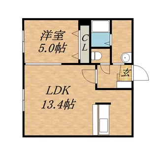コートS&R【307号室】の間取り