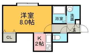 アールズコートN24【2階】の間取り