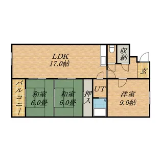 コスモロイヤル東苗穂A棟【316号室】の間取り