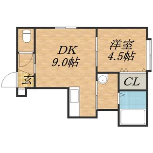 アクア18【201号室】の間取り