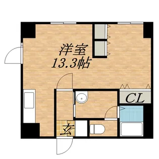 レガート東区役所前B棟【10階】の間取り