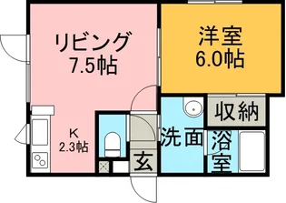 パラシェンプレ【101号室】の間取り
