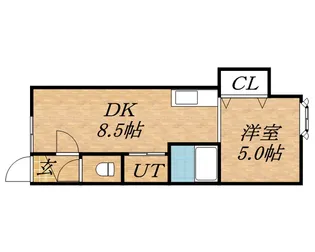 ポラリスⅠ【102号室】の間取り
