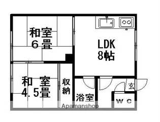 スパーハイツ【202号室】の間取り