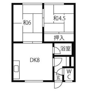 ハイツスバル【102号室】の間取り