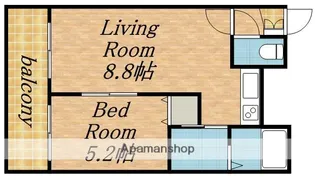 北海道札幌市豊平区美園七条7丁目【マンション】の間取り