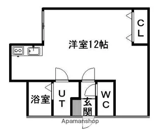 北海道北広島市新富町西1丁目【アパート】の間取り