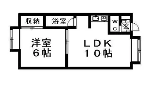第21大成コーポ【205号室】の間取り