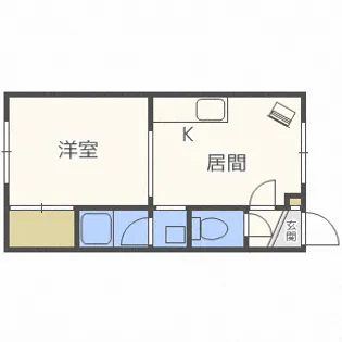 アドバンスコーポA【102号室】の間取り