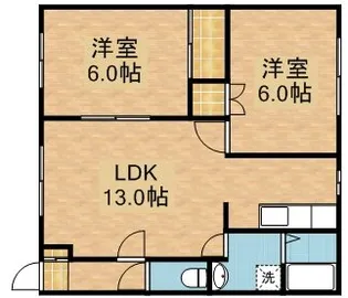 サンフラワーC【201号室】の間取り