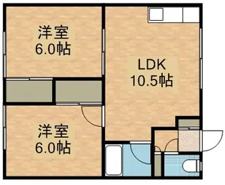 メゾンド北野【0103号室】の間取り