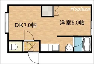 スカイラーク大曲【102号室】の間取り