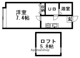 メゾン・ド・ソレイユII【2階】の間取り