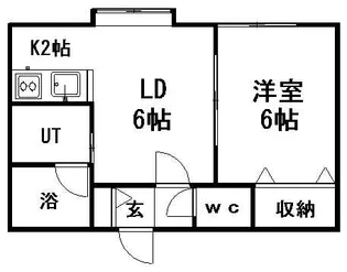 北海道札幌市豊平区美園九条5丁目【アパート】の間取り