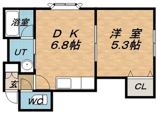 ミレニアム学園前【202号室】の間取り