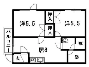 NORTHCHEVY【202号室】の間取り