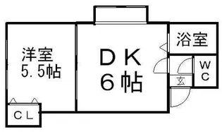 マーメイド札幌【1号室】の間取り