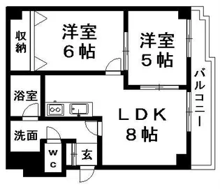 サンメイプルⅡ【204号室】の間取り