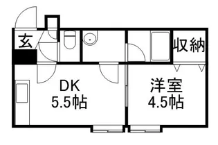エトワール平岸【2階】の間取り