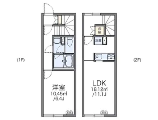 レオネクスト保水A【106号室】の間取り