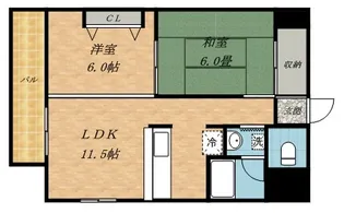 フェアフィールド菊水【00501号室】の間取り