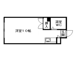 グランメール月寒【00105号室】の間取り