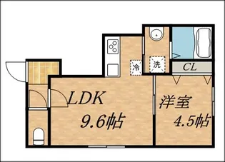 マルフィーノ美しが丘【2階】の間取り