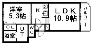 グランメール美園1-5【3階】の間取り