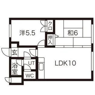 ロイヤルレインボー平岸 A棟【2階】の間取り
