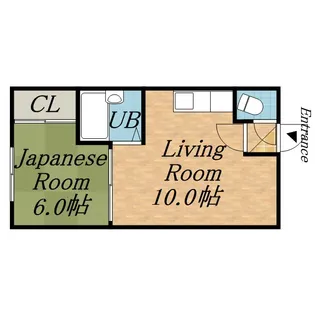 享ハイツ【0107号室】の間取り