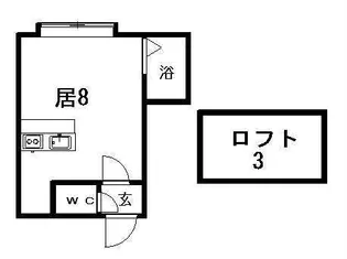 プレスティジャス美園【1階】の間取り