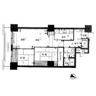 シャンボール豊平【802号室】の間取り