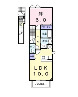 ジュネスB【2階】の間取り