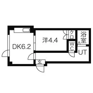 ハーベスト栄通【3階】の間取り